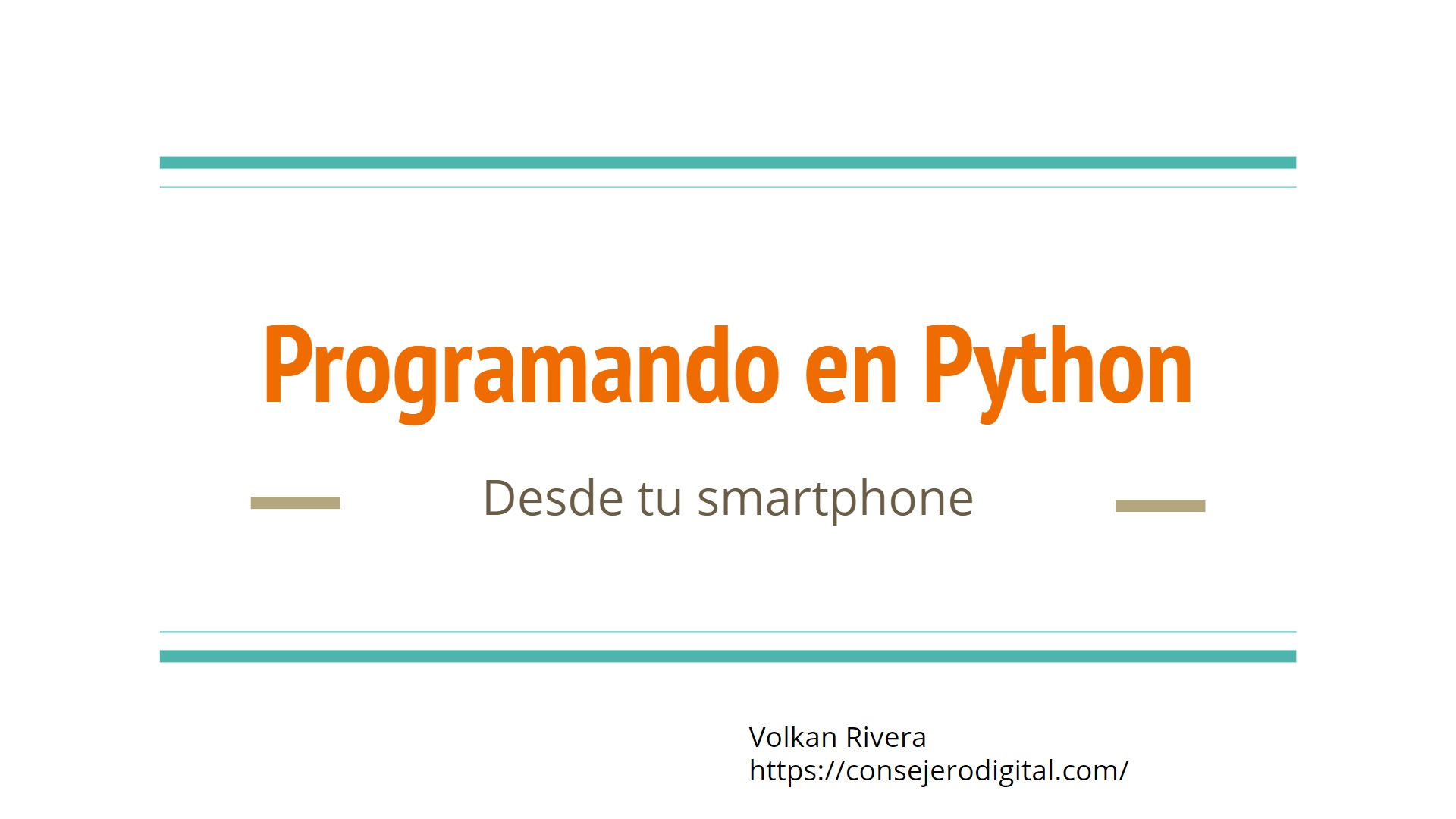 Programando en Python Desde tu smartphne
